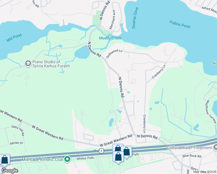 map of restaurants, bars, coffee shops, grocery stores, and more near 37 Stoney Hill Drive in Yarmouth