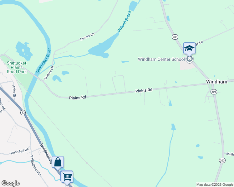 map of restaurants, bars, coffee shops, grocery stores, and more near 0 North Windham Road in Windham