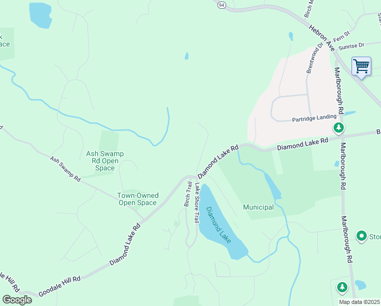 map of restaurants, bars, coffee shops, grocery stores, and more near 33 Quail Run in Glastonbury