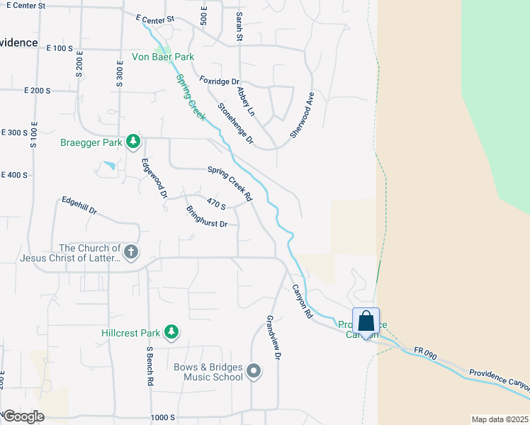 map of restaurants, bars, coffee shops, grocery stores, and more near 510 Spring Creek Road in Providence