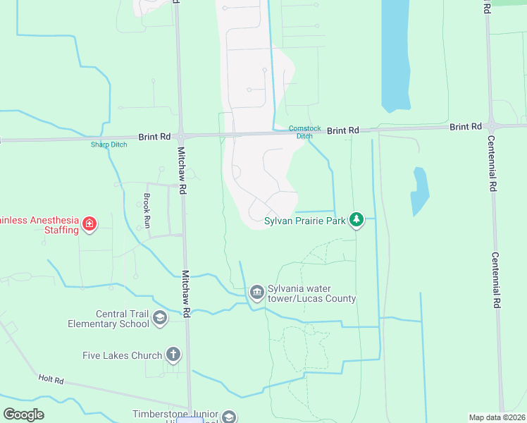 map of restaurants, bars, coffee shops, grocery stores, and more near 8904 North Park Lake Circle in Sylvania