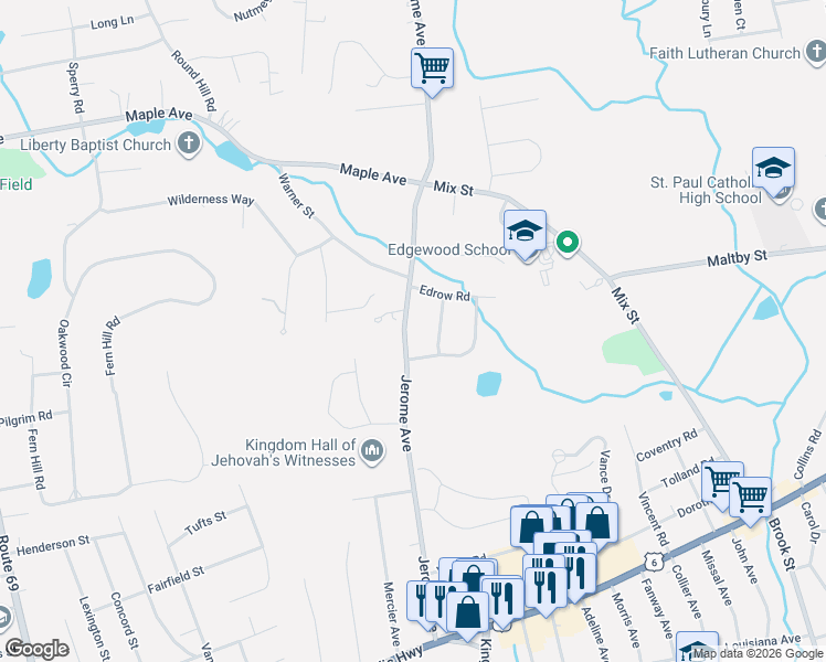 map of restaurants, bars, coffee shops, grocery stores, and more near 330 Jerome Avenue in Bristol