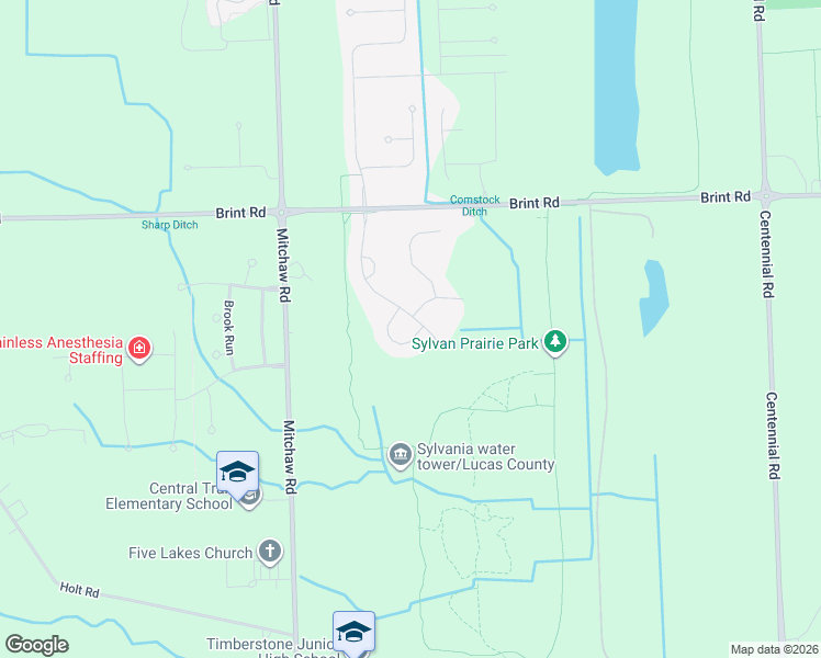 map of restaurants, bars, coffee shops, grocery stores, and more near 8904 North Park Lake Circle in Sylvania