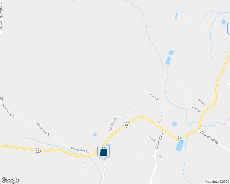 map of restaurants, bars, coffee shops, grocery stores, and more near 140 Half Moon Rd in Highland