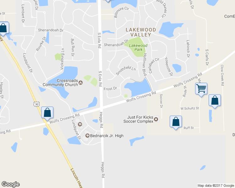 map of restaurants, bars, coffee shops, grocery stores, and more near 2521 Dickens Drive in Aurora