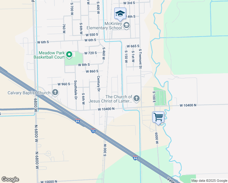 map of restaurants, bars, coffee shops, grocery stores, and more near 150 1200 South in Tremonton