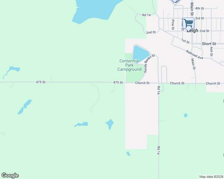 map of restaurants, bars, coffee shops, grocery stores, and more near 475 Street in Leigh