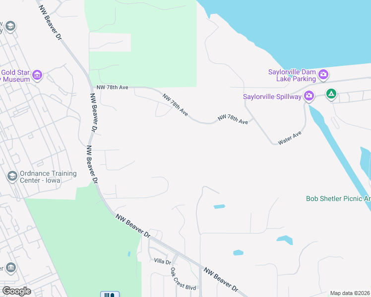map of restaurants, bars, coffee shops, grocery stores, and more near 7433 Northwest Beaver Drive in Johnston