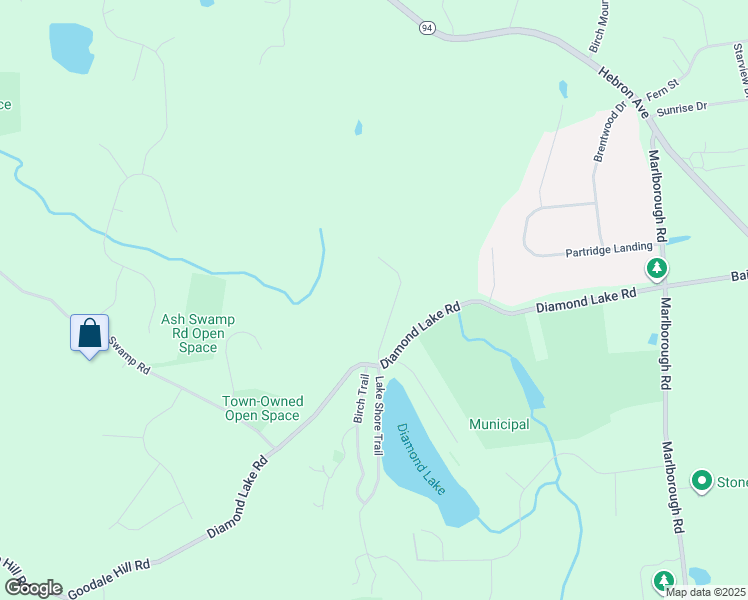 map of restaurants, bars, coffee shops, grocery stores, and more near 33 Quail Run in Glastonbury