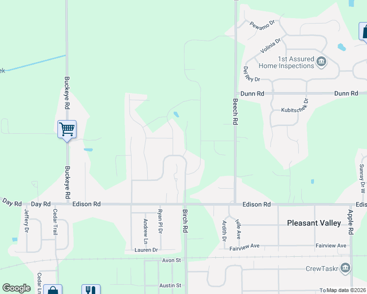 map of restaurants, bars, coffee shops, grocery stores, and more near 11281 Hartford Bay Drive in Osceola