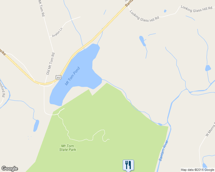 map of restaurants, bars, coffee shops, grocery stores, and more near 98 Mount Tom Passway in Morris
