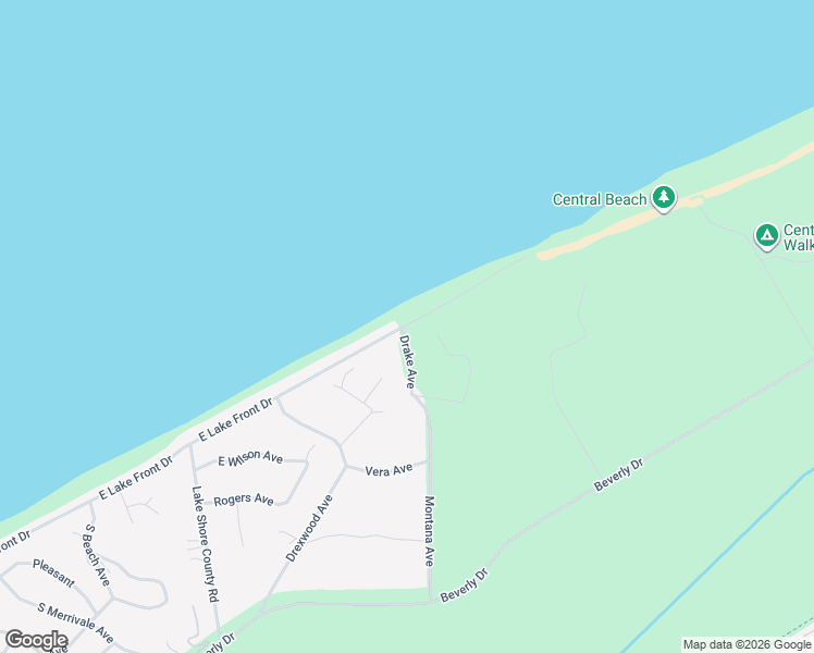 map of restaurants, bars, coffee shops, grocery stores, and more near 903 East Lake Front Drive in Michigan City