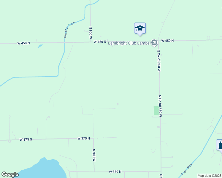map of restaurants, bars, coffee shops, grocery stores, and more near 8995 West 375 North in Shipshewana