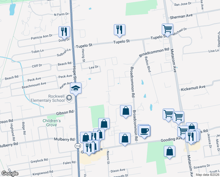 map of restaurants, bars, coffee shops, grocery stores, and more near 9 Peckham Drive in Bristol