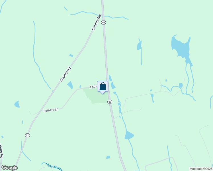 map of restaurants, bars, coffee shops, grocery stores, and more near 19 Esthers Lane in Morris