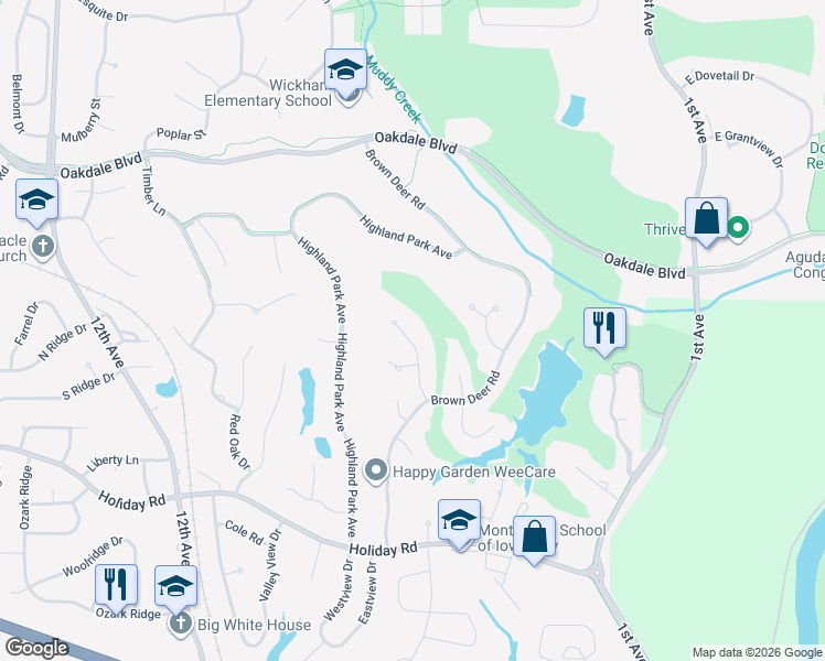 map of restaurants, bars, coffee shops, grocery stores, and more near 1951 Brown Deer Trail in Coralville