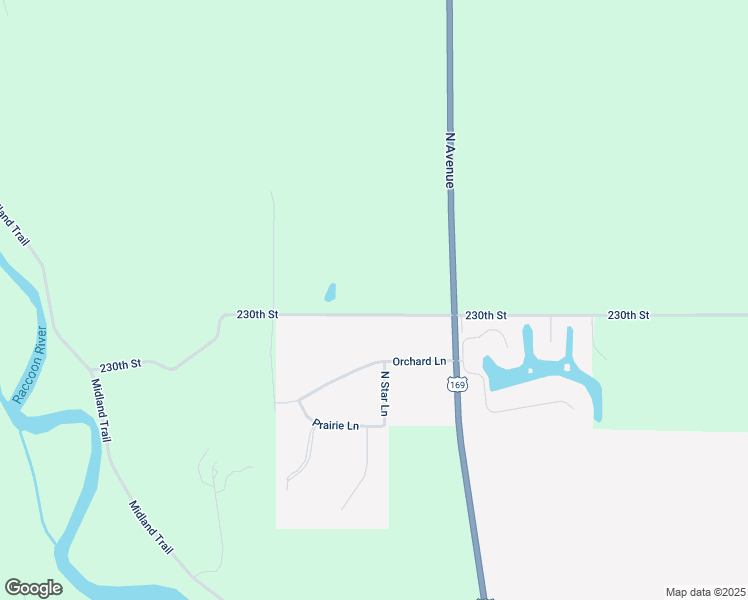 map of restaurants, bars, coffee shops, grocery stores, and more near 23007 230th Street in Dallas Center
