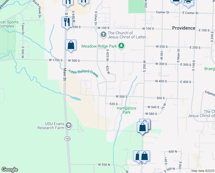 map of restaurants, bars, coffee shops, grocery stores, and more near 440 Garden Drive in Providence