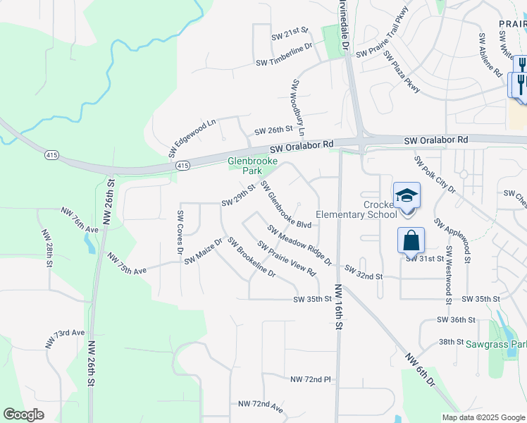 map of restaurants, bars, coffee shops, grocery stores, and more near 2925 Southwest Meadow Ridge Drive in Ankeny
