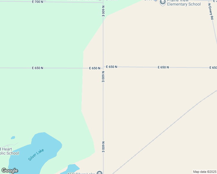 map of restaurants, bars, coffee shops, grocery stores, and more near 6333 North 600 East in Rolling Prairie