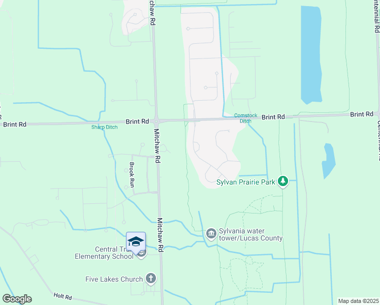 map of restaurants, bars, coffee shops, grocery stores, and more near 4827 Park Pl Blvd in Sylvania