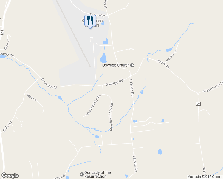 map of restaurants, bars, coffee shops, grocery stores, and more near 190 Oswego Road in Pleasant Valley