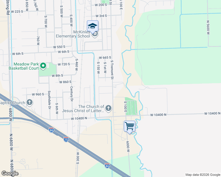 map of restaurants, bars, coffee shops, grocery stores, and more near 29 930 South in Tremonton