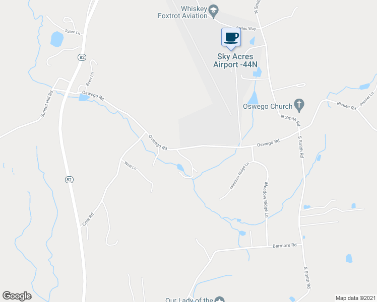map of restaurants, bars, coffee shops, grocery stores, and more near 126 Oswego Road in Pleasant Valley