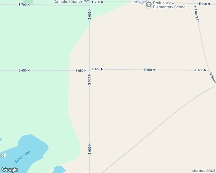 map of restaurants, bars, coffee shops, grocery stores, and more near 6333 North 600 East in Rolling Prairie