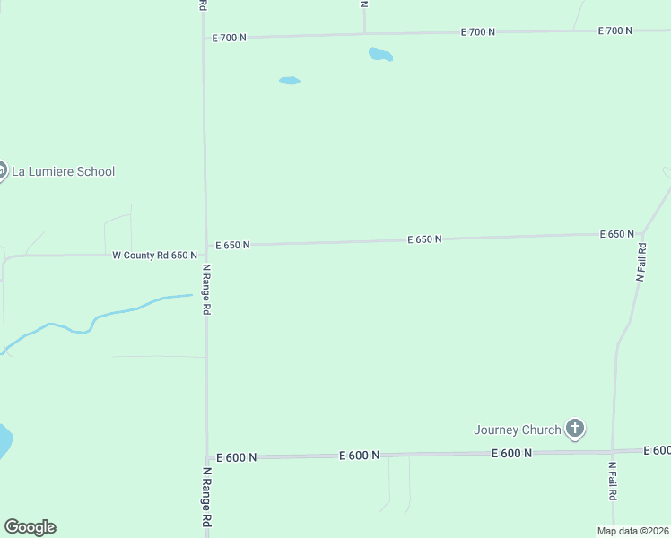 map of restaurants, bars, coffee shops, grocery stores, and more near 344 East 650 North in La Porte
