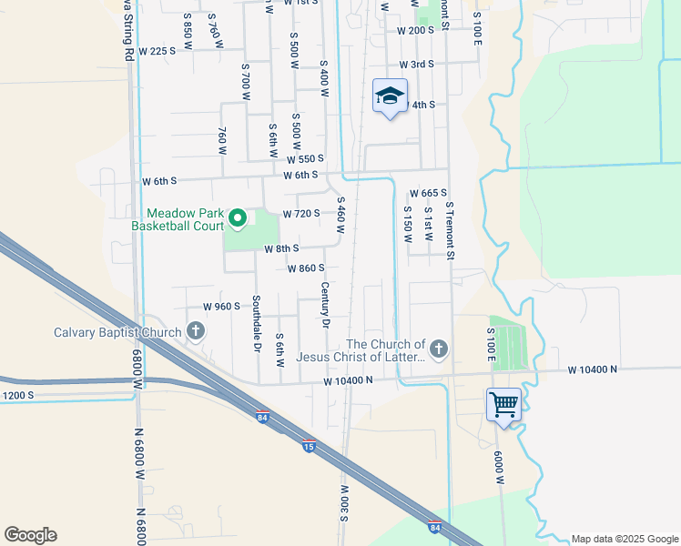 map of restaurants, bars, coffee shops, grocery stores, and more near 472 West 860 South in Tremonton