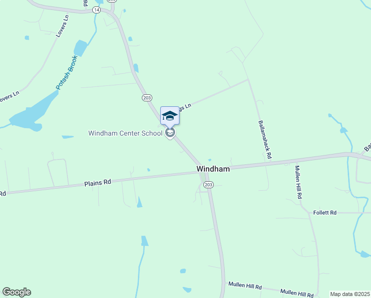 map of restaurants, bars, coffee shops, grocery stores, and more near Connecticut 203 in Windham