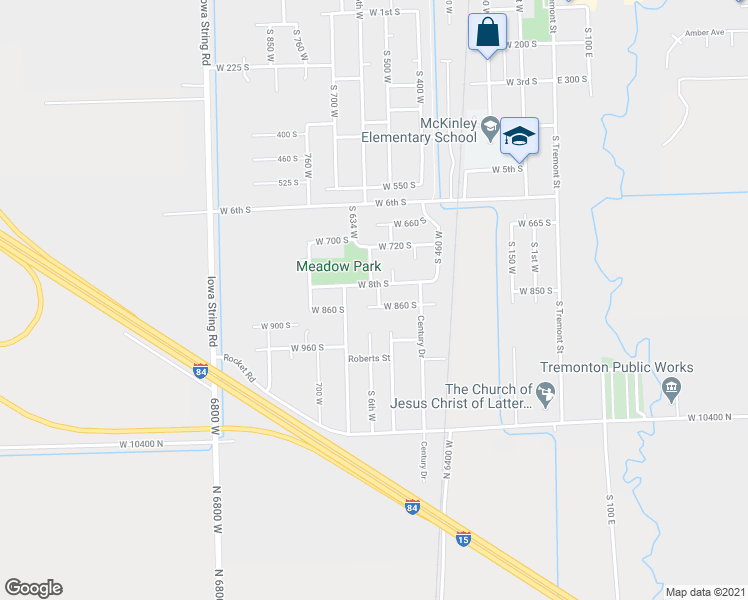 map of restaurants, bars, coffee shops, grocery stores, and more near 840 South 560 West in Tremonton