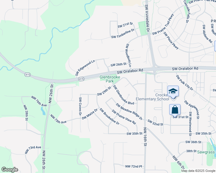 map of restaurants, bars, coffee shops, grocery stores, and more near 2802 Southwest Glenbrooke Court in Ankeny