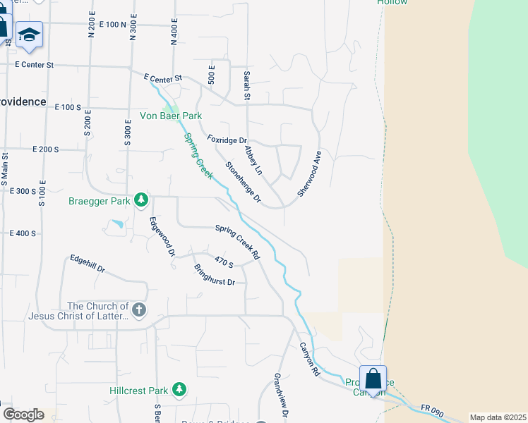 map of restaurants, bars, coffee shops, grocery stores, and more near 315 Stonehenge Drive in Providence