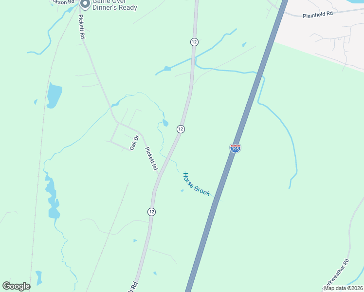 map of restaurants, bars, coffee shops, grocery stores, and more near 258 Norwich Road in Plainfield