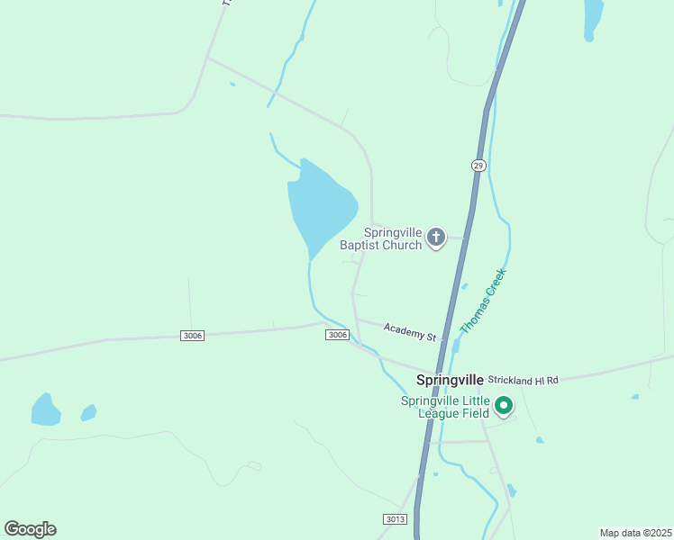 map of restaurants, bars, coffee shops, grocery stores, and more near in Springville