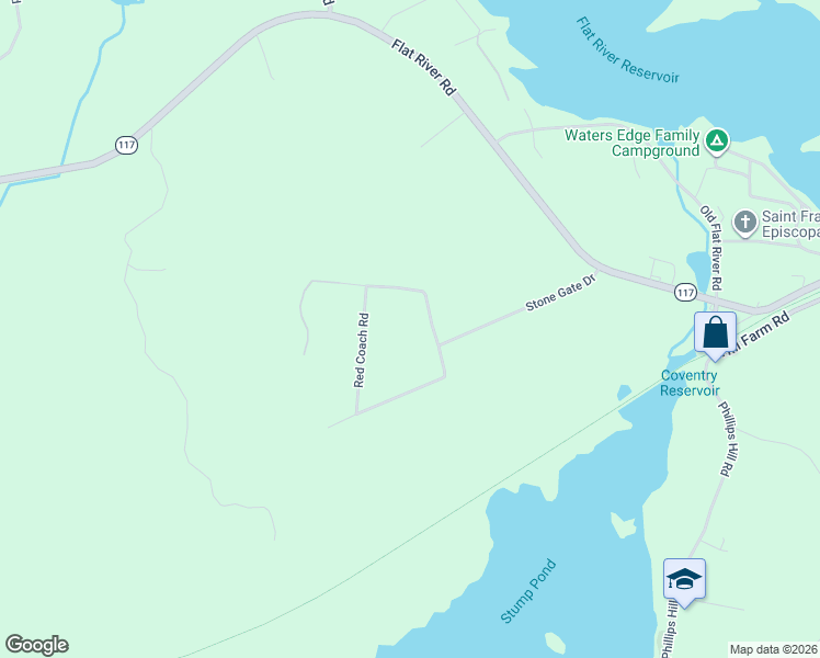 map of restaurants, bars, coffee shops, grocery stores, and more near 9 Red Coach Road in Coventry