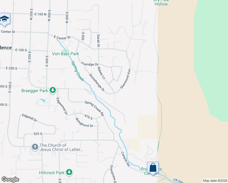 map of restaurants, bars, coffee shops, grocery stores, and more near 310A Abbey Lane in Providence