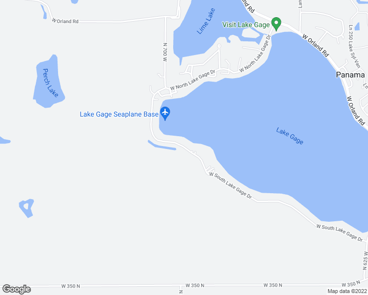 map of restaurants, bars, coffee shops, grocery stores, and more near 6725 West South Lake Gage Drive in Angola