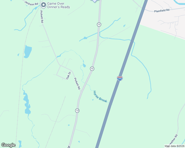 map of restaurants, bars, coffee shops, grocery stores, and more near 258 Norwich Road in Plainfield
