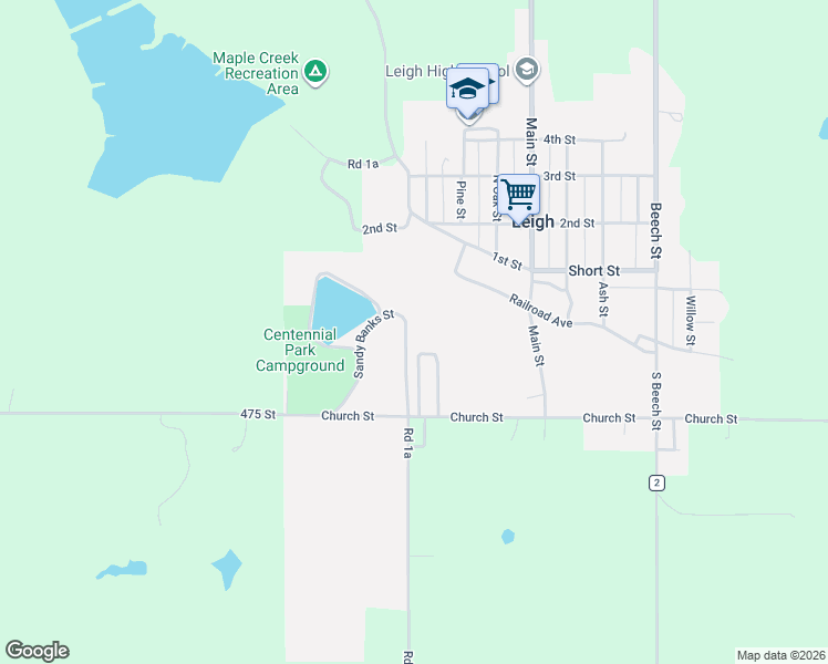 map of restaurants, bars, coffee shops, grocery stores, and more near 329 Sandy Banks Street in Leigh