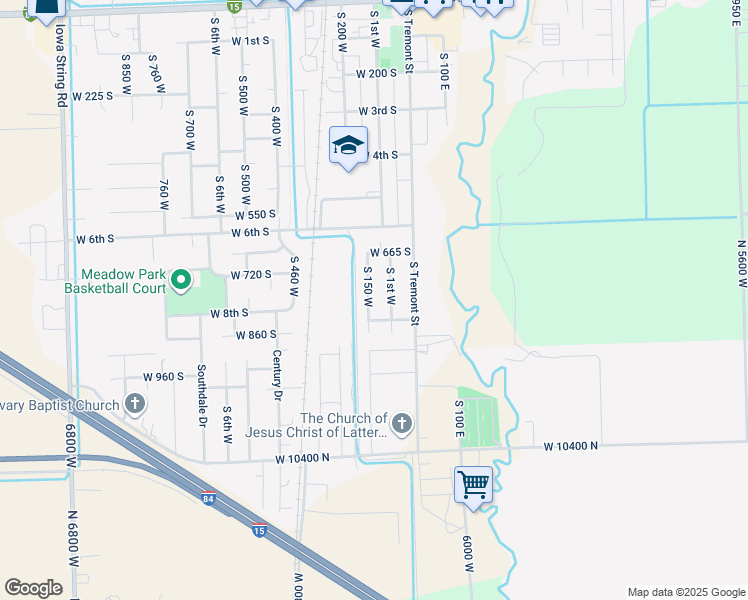 map of restaurants, bars, coffee shops, grocery stores, and more near 795 South 150 West in Tremonton