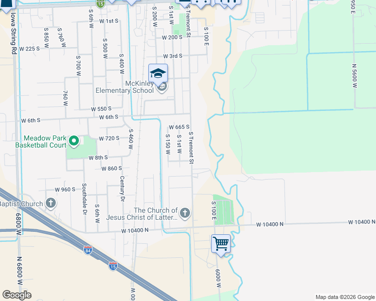 map of restaurants, bars, coffee shops, grocery stores, and more near 835 South Tremont Street in Tremonton