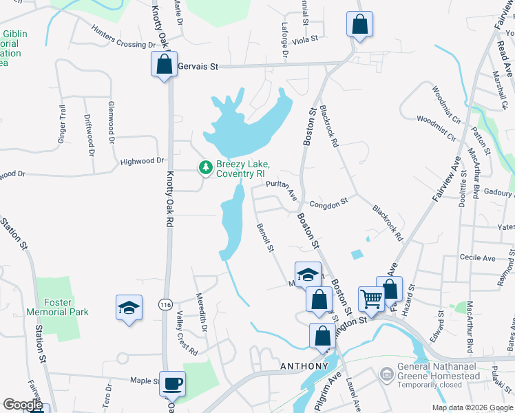 map of restaurants, bars, coffee shops, grocery stores, and more near 23 Irene Lane in Coventry