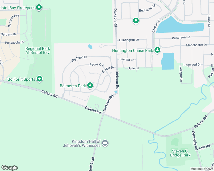 map of restaurants, bars, coffee shops, grocery stores, and more near 2647 Pecos Circle in Montgomery
