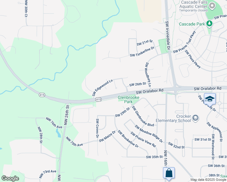 map of restaurants, bars, coffee shops, grocery stores, and more near 2509 Southwest Woodside Court in Ankeny