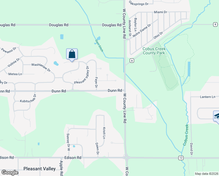 map of restaurants, bars, coffee shops, grocery stores, and more near 10121 Dunn Road in Osceola