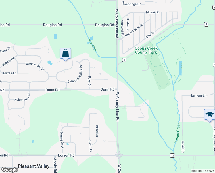 map of restaurants, bars, coffee shops, grocery stores, and more near 10121 Dunn Road in Osceola