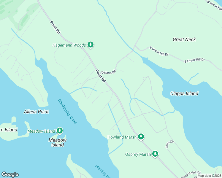 map of restaurants, bars, coffee shops, grocery stores, and more near 498 Point Road in Marion